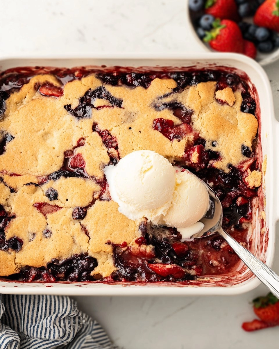 Berry Cobbler With Cake Mix