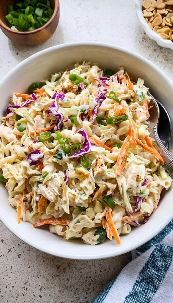 Coleslaw Pasta Salad