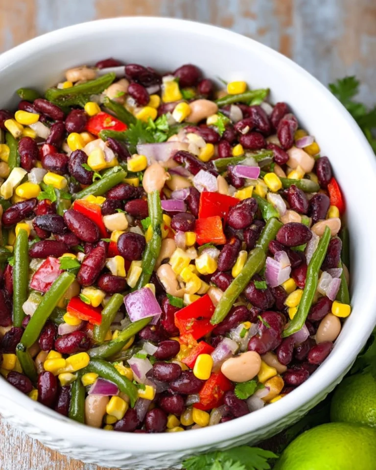 Mexican-Three-Bean-Salad-With-Lime-Vinaigrette-Recipe