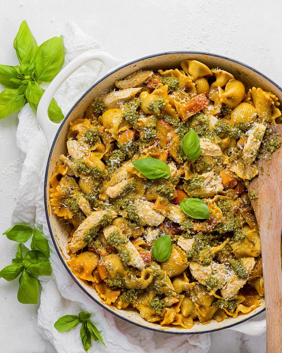 One-Pot Tie-Dye Pasta with Chicken