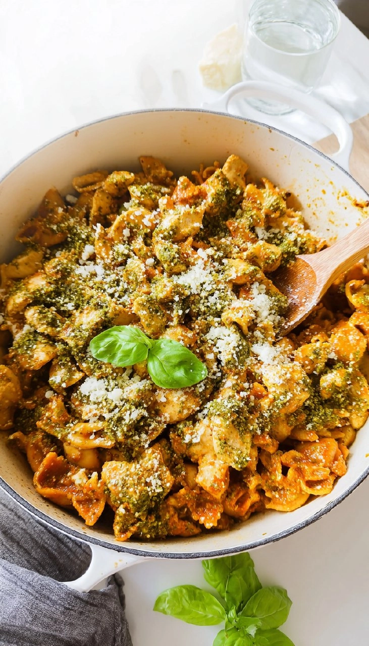 One-Pot Tie-Dye Pasta with Chicken