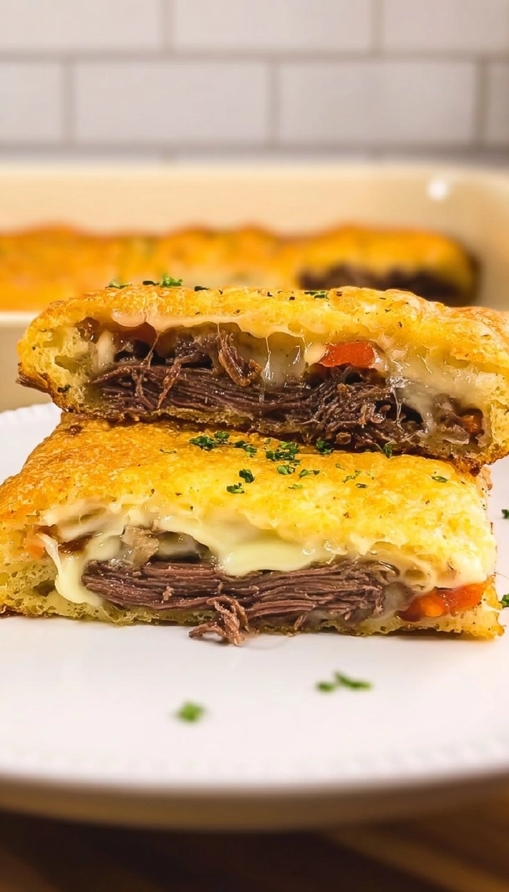 Philly Cheesesteak Squares