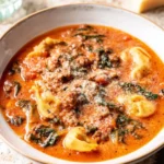 Sausage-Tortellini-Soup-with-Spinach-Recipe