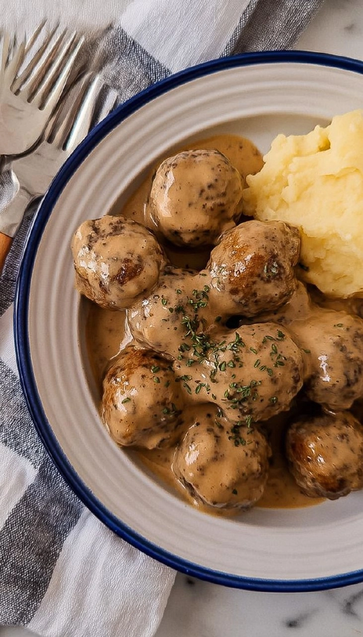 Swedish Meatballs with Rich, Creamy Sauce 131 Swedish Meatballs with Rich, Creamy Sauce