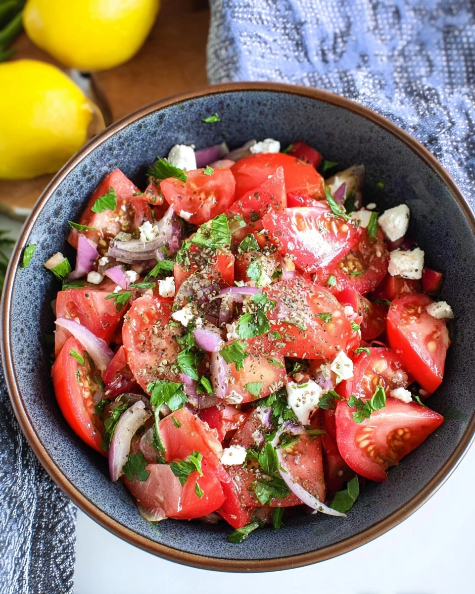 Tomato Salad with Capers Done in 10 Minutes