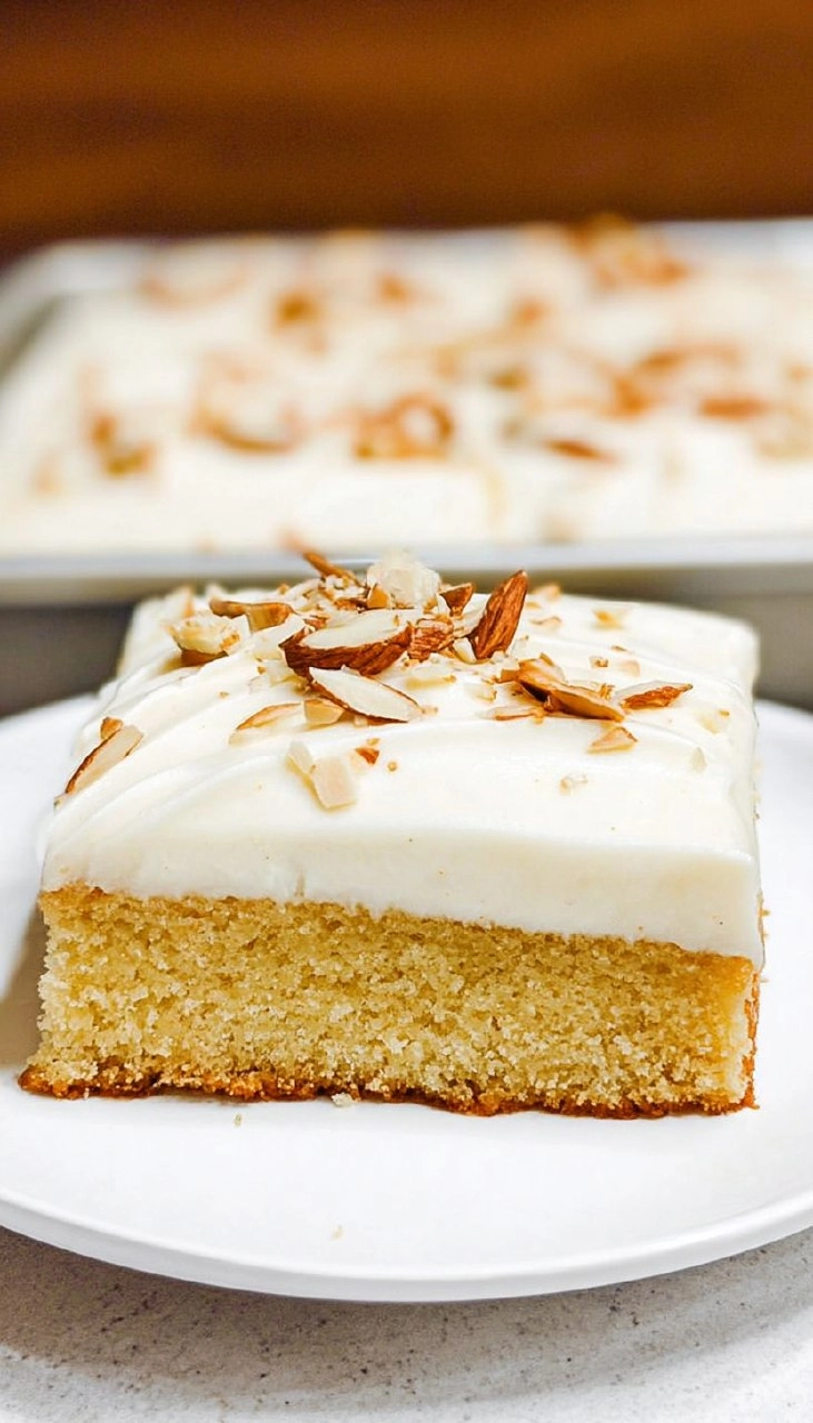 White Texas Sheet Cake