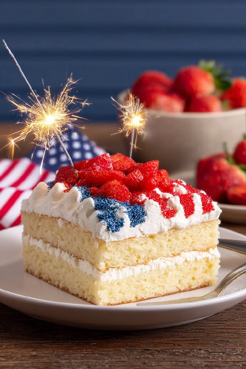American Flag Cake 107 American Flag Cake
