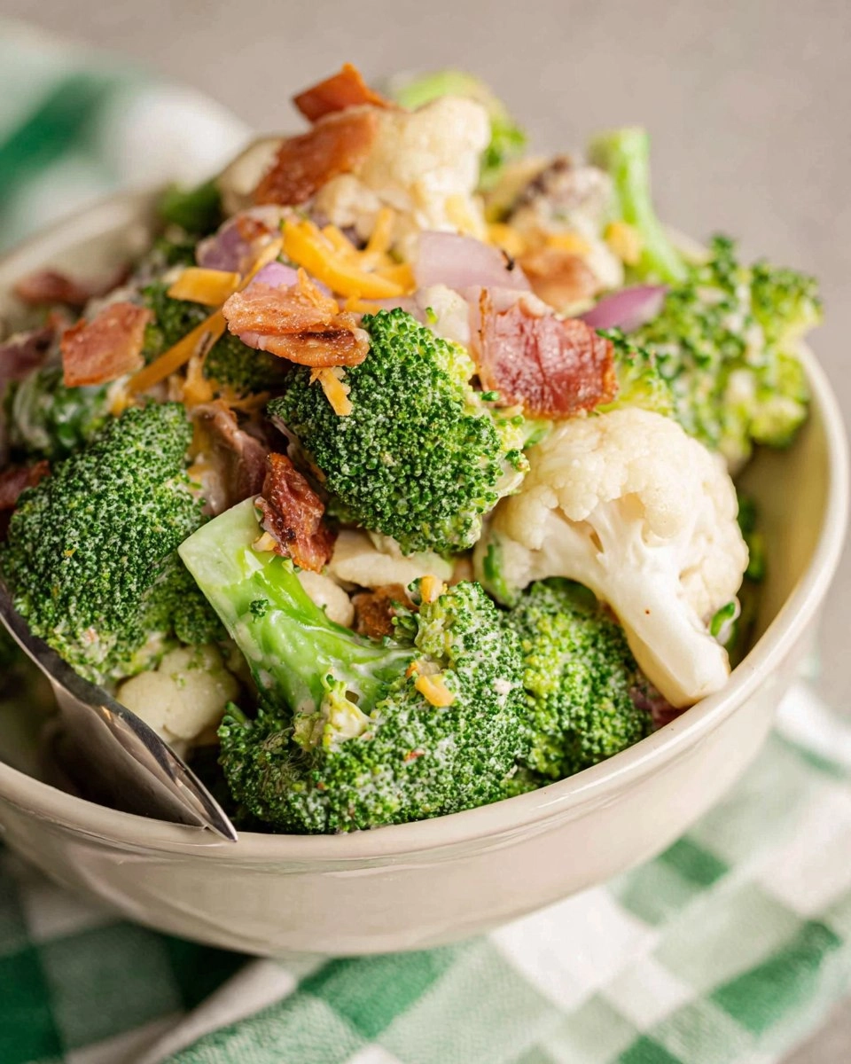 Amish Broccoli and Cauliflower Salad 70 Amish Broccoli and Cauliflower Salad