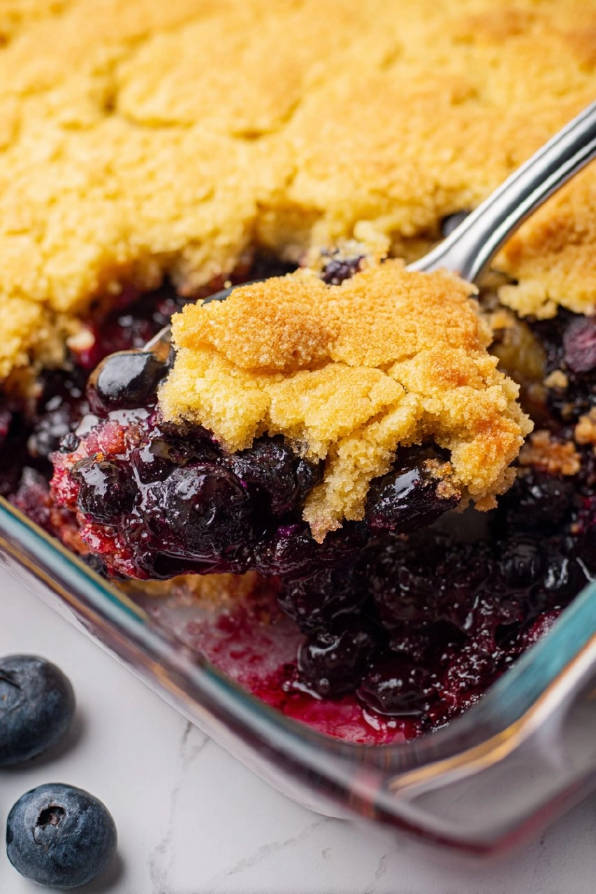 Blueberry Dump Cake 55 Blueberry Dump Cake