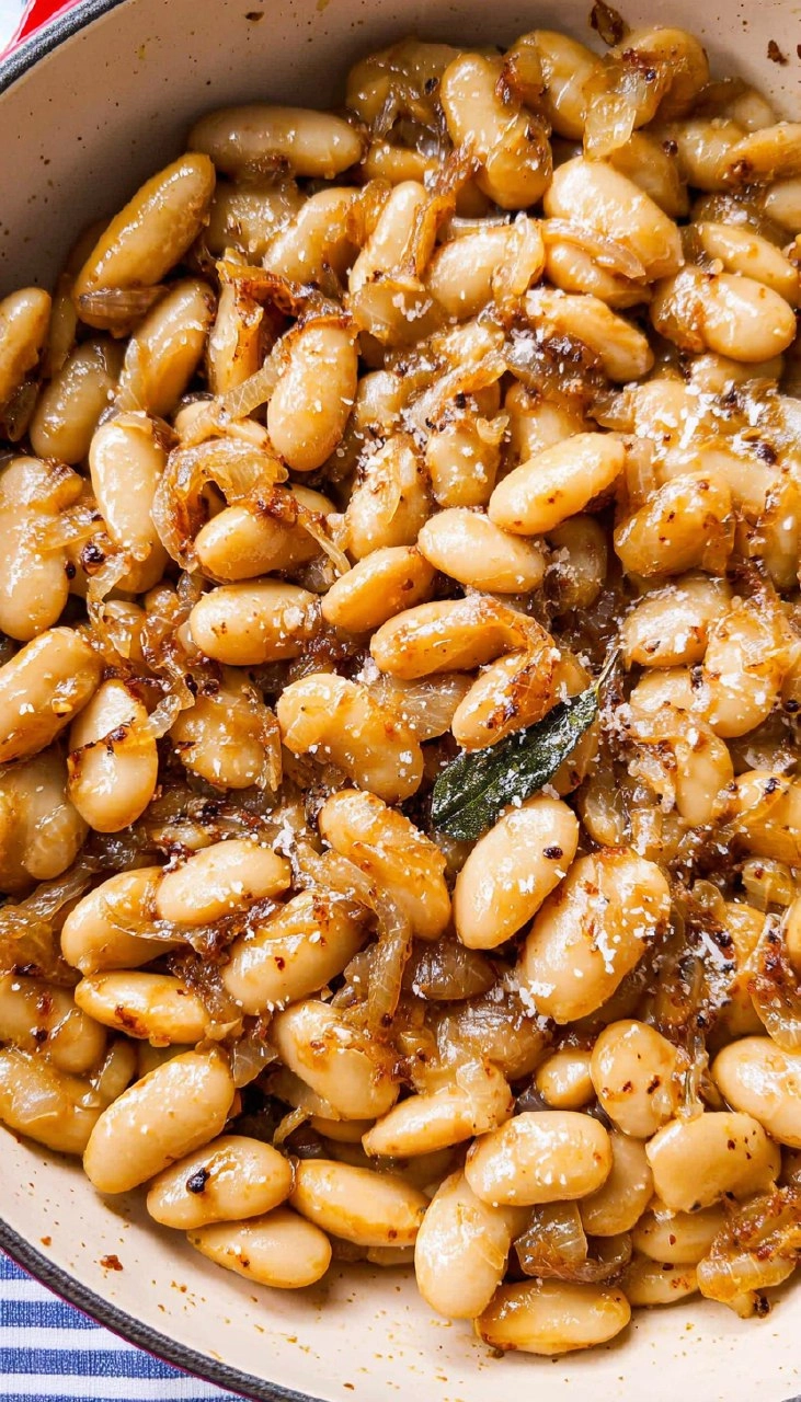 French-Onion-Butter-Beans-Skillet-Recipe