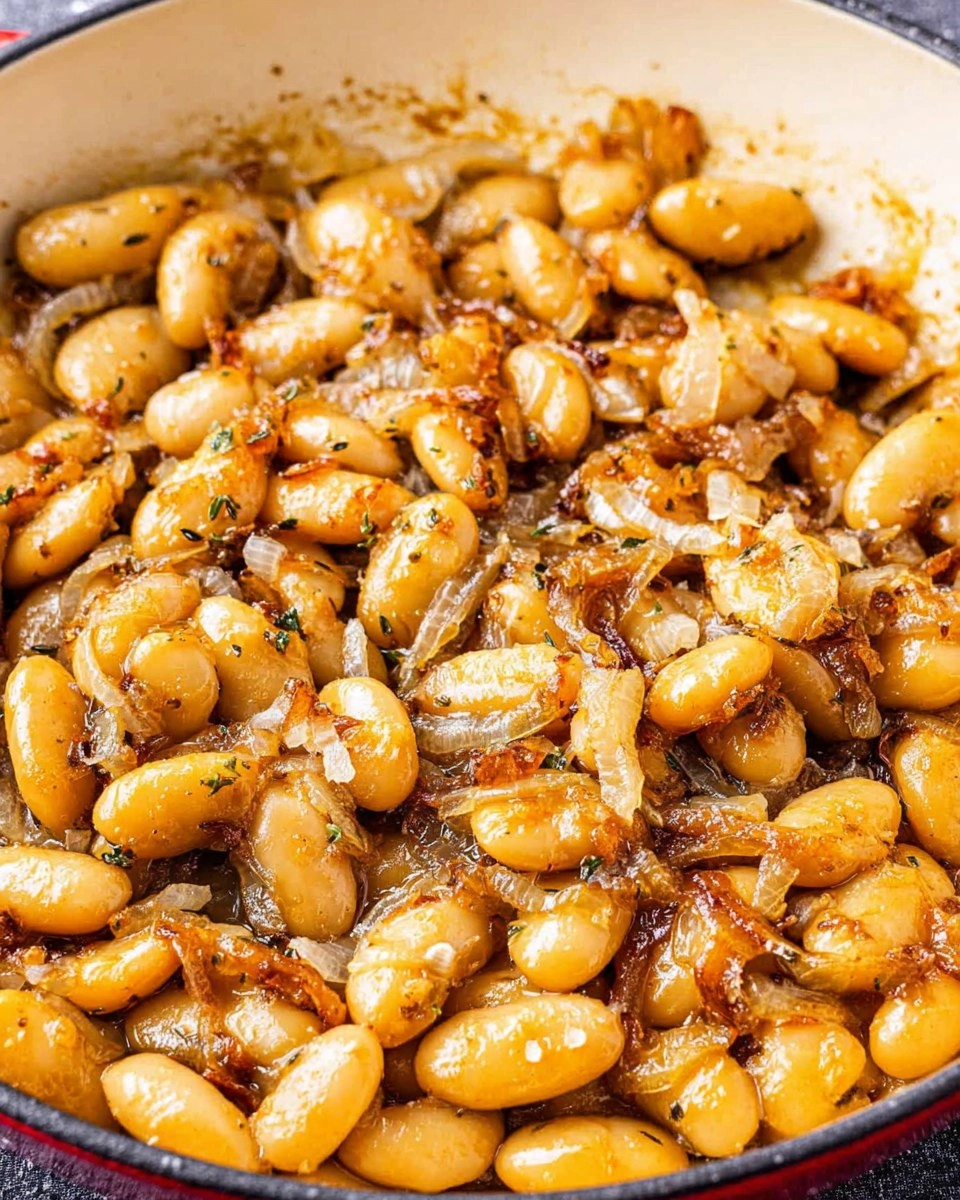 French Onion Butter Beans Skillet