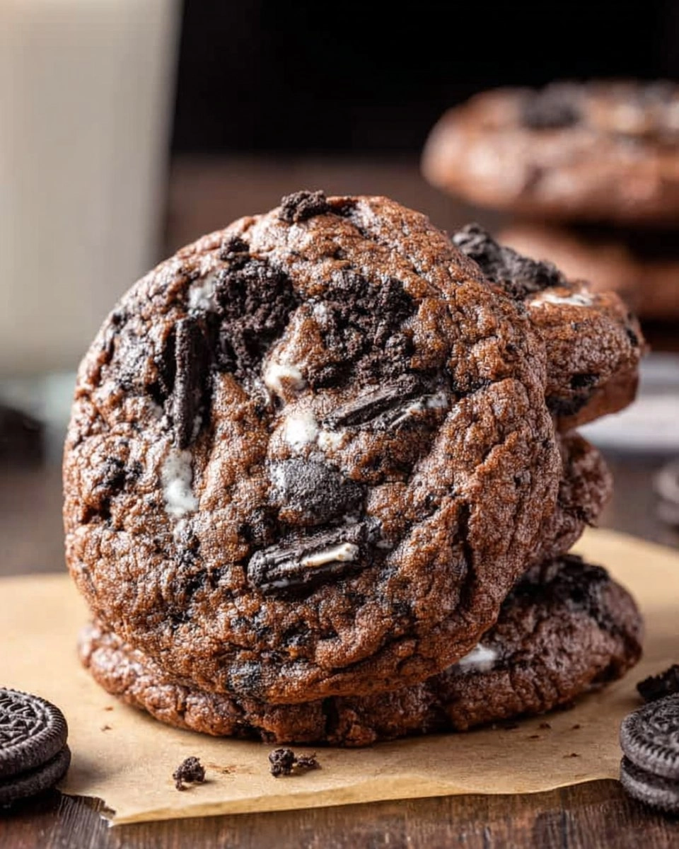 Oreo Brownie Mix Cookies